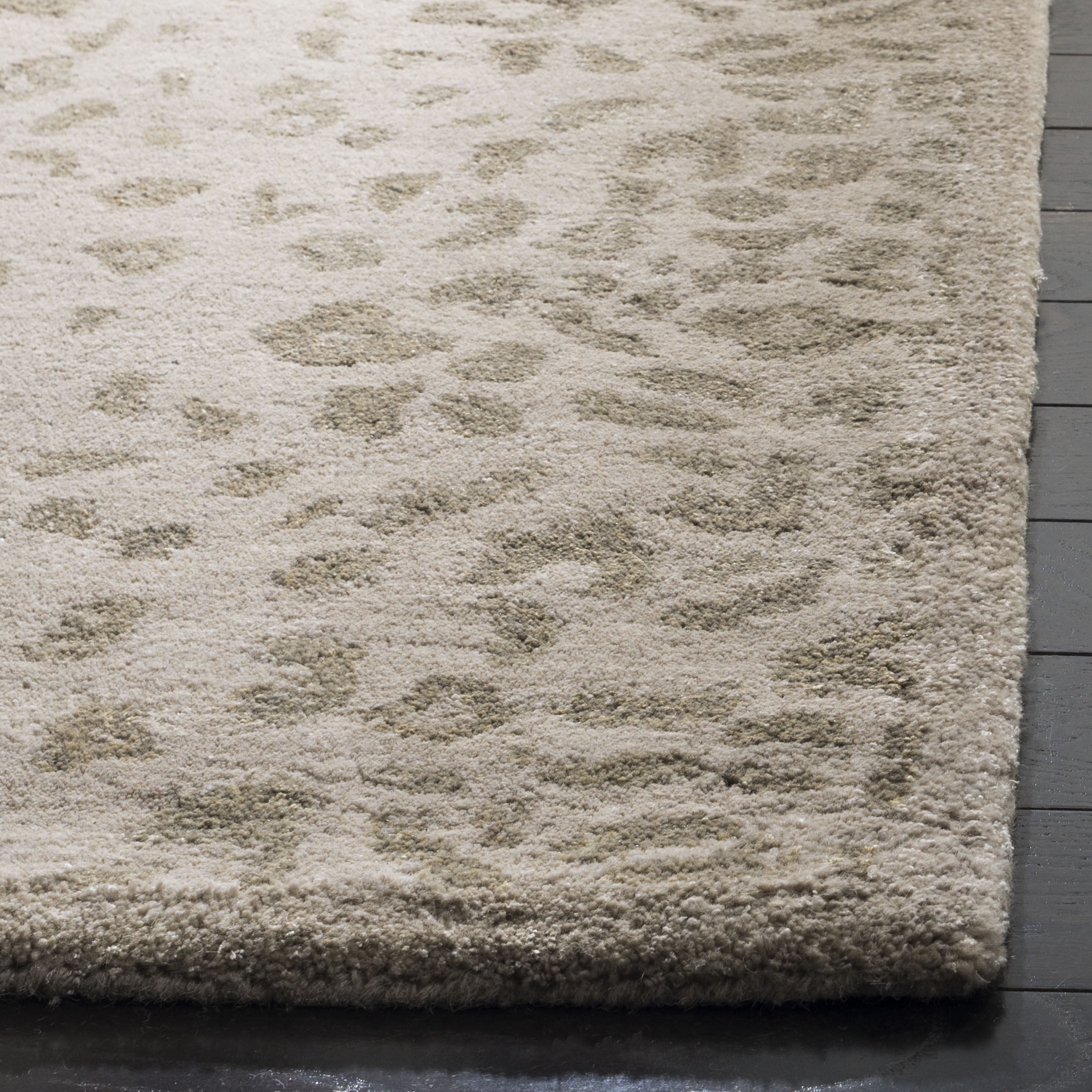SAFAVIEH Martha Stewart Kalahari Spotted Area Rug, Sharkey Grey, 9'6" x 13'6"