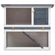 thumbnail image 3 of Conejera para exteriores VidaXL, 1 puerta, madera gris, 90 x 45 x 80 cm, 3 of 7