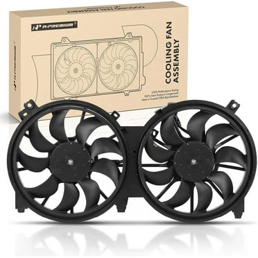 A-Premium Engine Radiator Cooling Fan Assembly Compatible with Nissan Maxima 2009 2010 2011 2012 2013 2014, 3.5L, with Motor