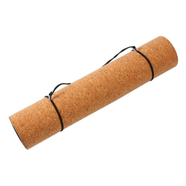 Cork Yoga Mat, Natural Sustainable Cork Resists Odor, Rubber Backing, Great  for 