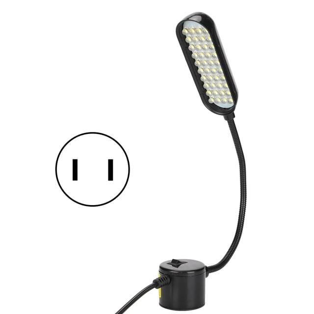Luz Para Máquina De Coser, Lámpara De Trabajo Adsorción De Imán Ajustable De 360 ??grados Para Lectura Para Torno Ccdes Ocean Broad Surfboard Fins