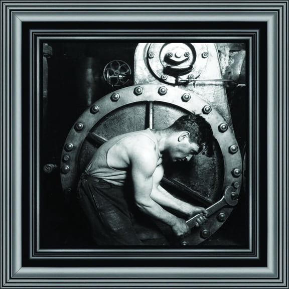 Factory Laborer, Vintage Images, Historical Picture Frame, 10x10 8540