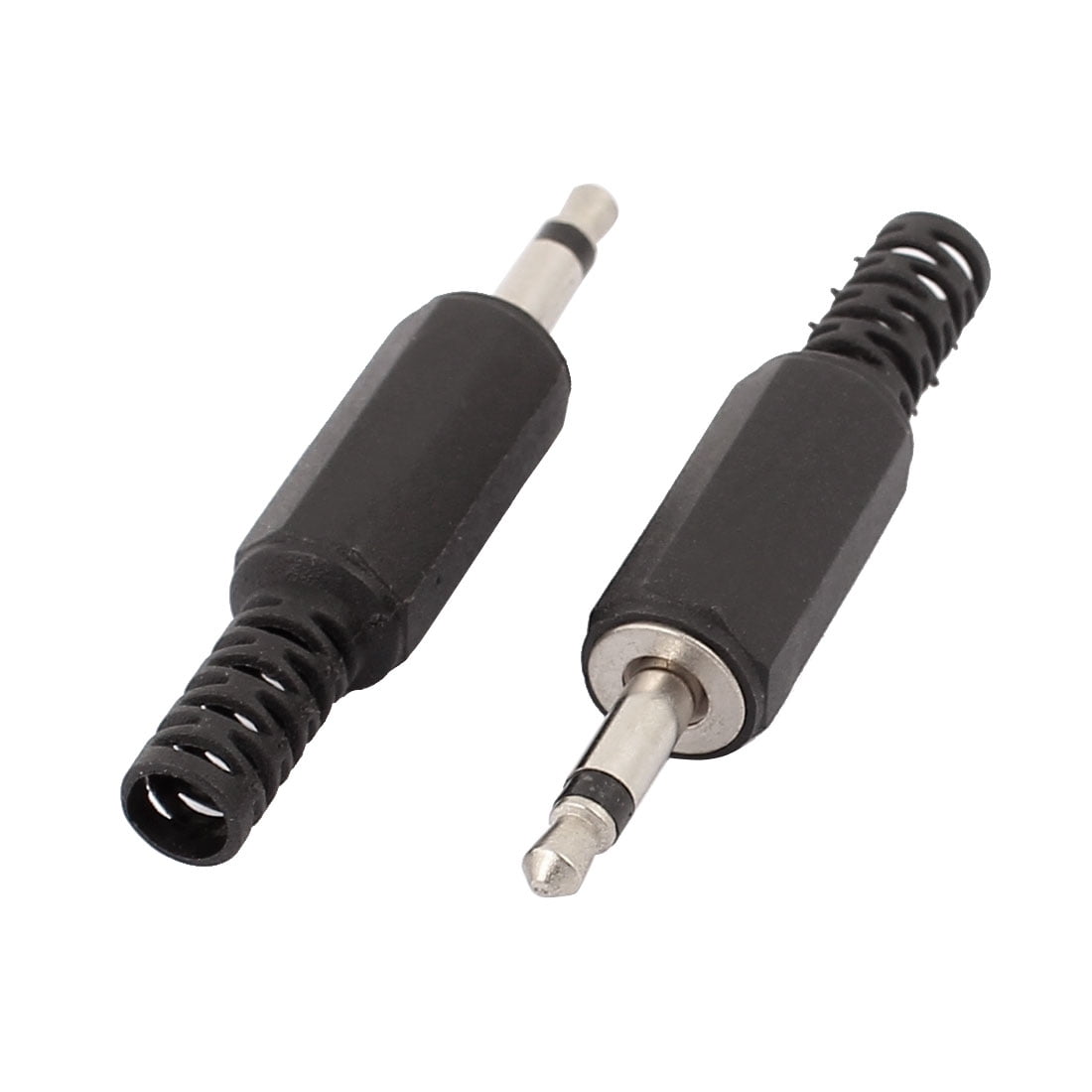 10 Pcs Black Plastic Housing 3.5mm Mono Audio Jack Headphone Connector