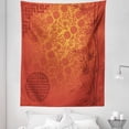 thumbnail image 1 of Chinese Tapestry, Eastern Scenery with Branches Traditional Chinese Print, Fabric Wall Hanging Decor for Bedroom Living Room Dorm, 5 Sizes, Pale Orange Burgundy, by Ambesonne, 1 of 1