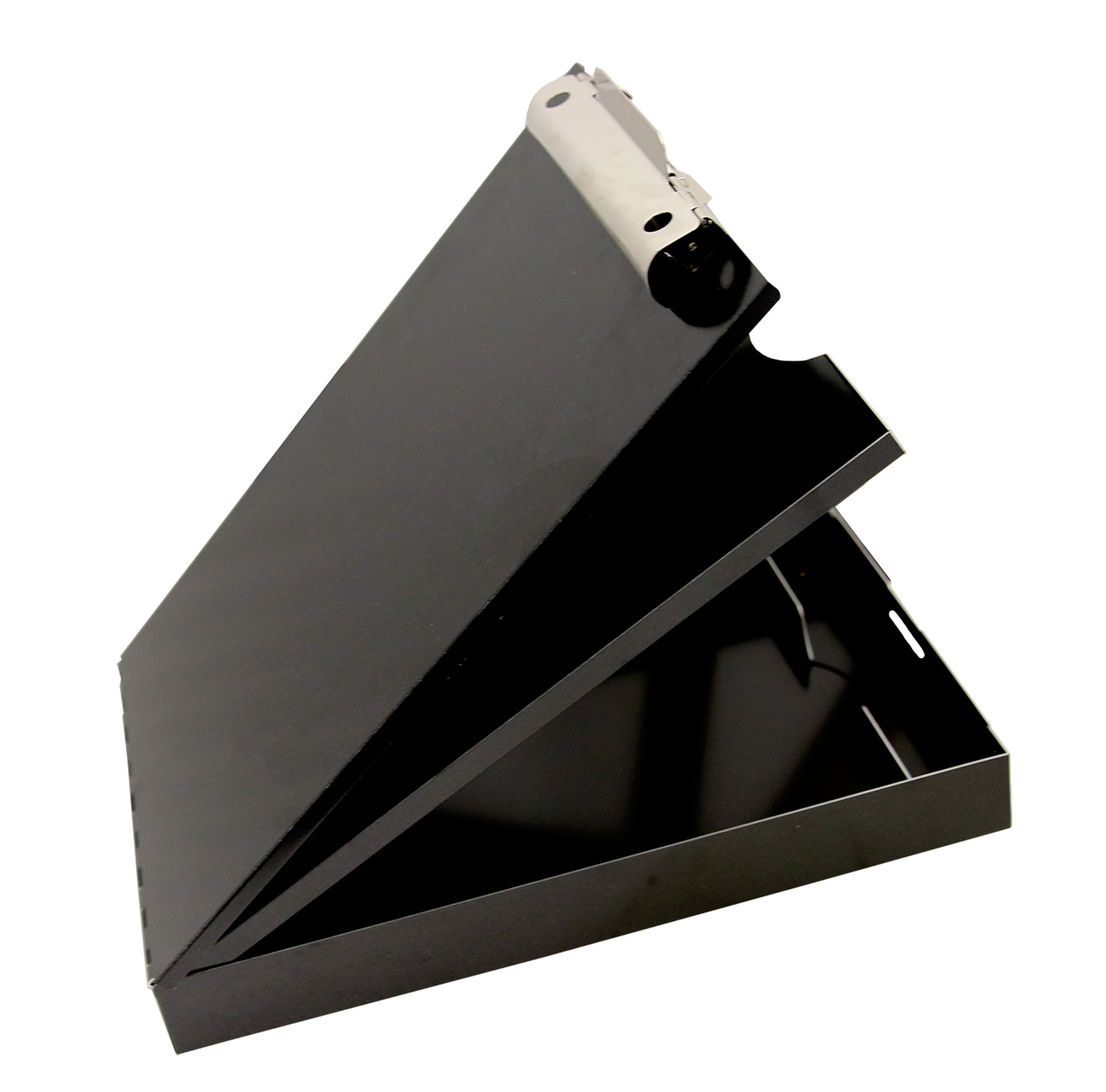 Saunders Metal Storage Clipboard, A, 2 Tier, High Capacity Clip, Letter, Black