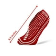thumbnail image 4 of Women's Hand-Crafted Crochet Knit Slipper Socks - Cozy Acrylic, Vintage Style (1 Pair, Fits Shoe Size 5-7), 4 of 5