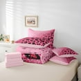 thumbnail image 6 of Castle Fairy Adults Leopard Cheetah Print Glitter Bedding Comforter Set 7pcs,Sparkling Sequin Print Queen Bedding Sets Super Cozy,Abstract Gradient Queen Sheet Sets,Microfiber Bedroom Decor, 6 of 8