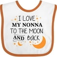 thumbnail image 3 of Inktastic I Love My Nonna to the Moon and Back Boys or Girls Baby Bib, 3 of 4