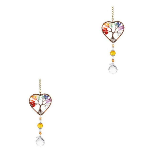 QualitChoice Anti-corrosion Hanging Sun Catcher Charm Of Sunlight Into Home Home Decor As Shown 2Set