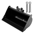 thumbnail image 2 of Backhoe Bucket, Small Excavator Bucket Multifunctional  for Leveling Slopes, 2 of 7