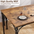 thumbnail image 5 of Huloretions Dining Table Set For 4,Kitchen Table With Upholstered Bench,Rectangular Dining Room Table Set Industrial 3-Piece Dining Table Set For Small Spaces Apartment, 5 of 6