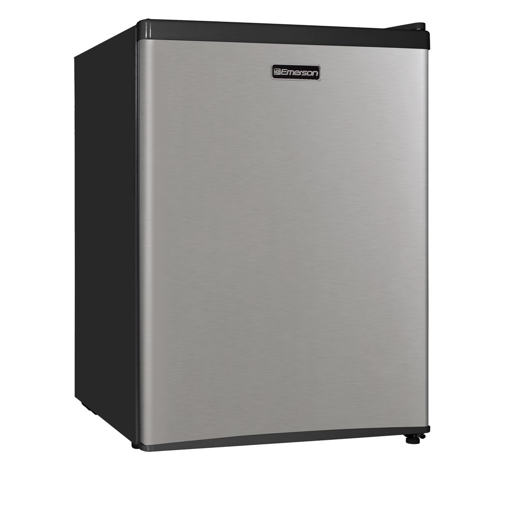 Emerson 2.4 Cu Ft Single Door Mini Fridge CR240BSSE, Stainless Steel