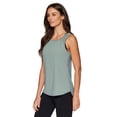 thumbnail image 3 of RBX Active Women's Yoga Workout Tank Top With Breathable Mesh, 3 of 5