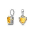 thumbnail image 3 of 1.45 Carat (Ctw) Citrine Heart Pendant Necklace in Sterling Silver with Chain for Women, 3 of 5