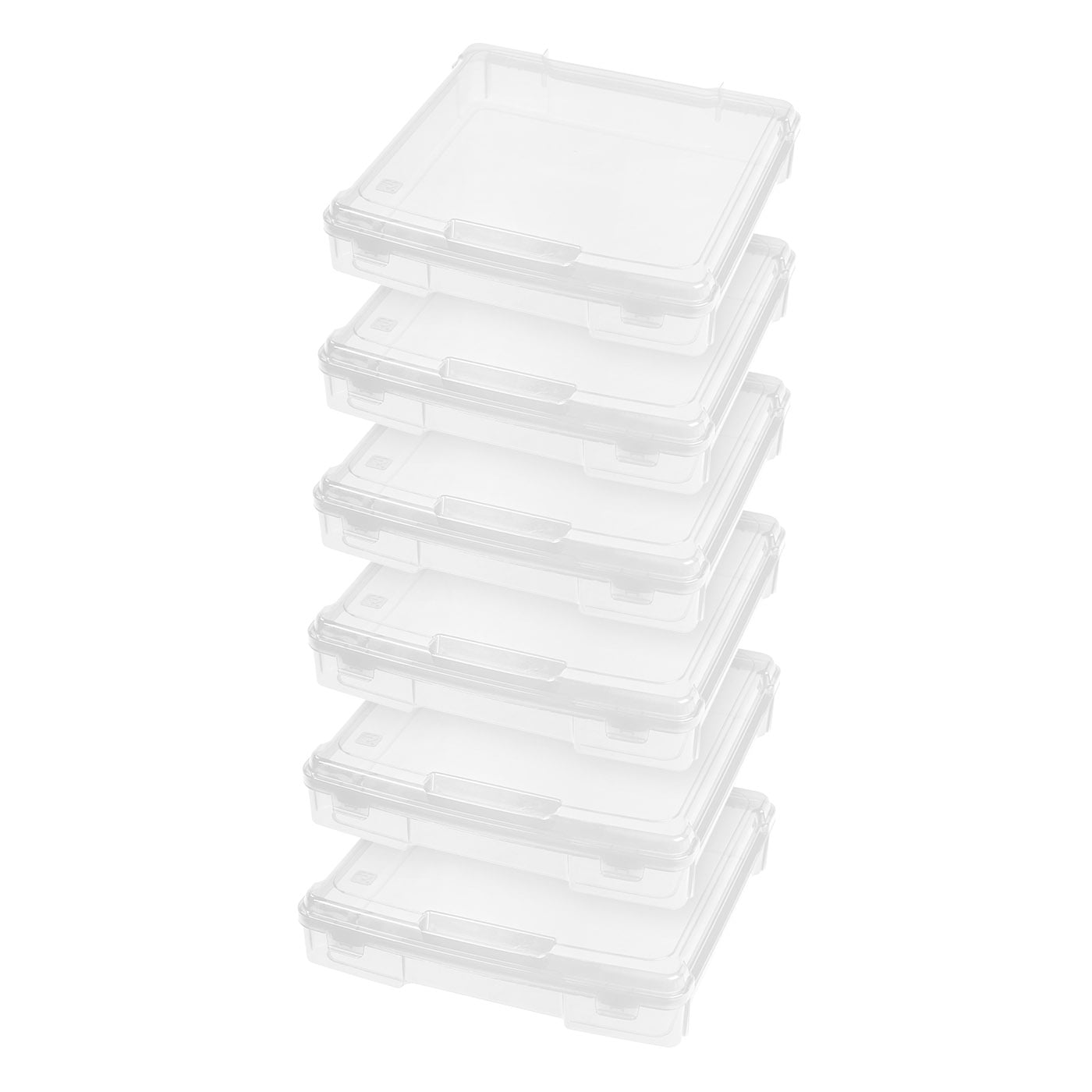 IRIS Portable Project Case for 12 x 12 - Set of 6, Clear 