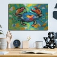 thumbnail image 6 of Luxe Metal Art 'Seaside Crab II' by Carolee Vitaletti, Metal Wall Art, 16" x 12", 6 of 9