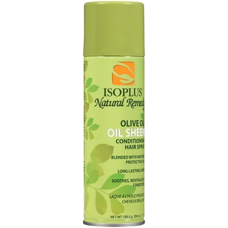 (2 Pack) Isoplus® Natural Remedy Olive Oil Oil Sheen Conditioning Hair Spray 7 oz. Aerosol