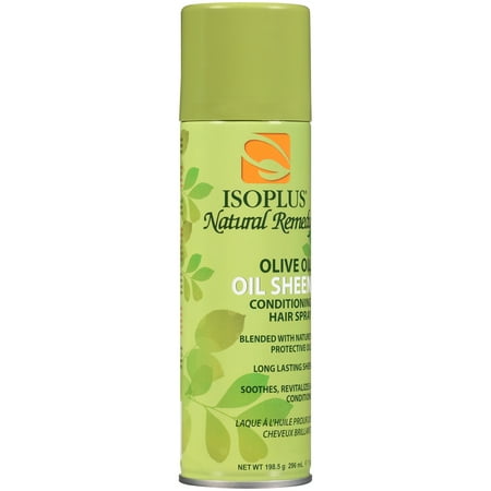Beautiful Oil Sheen Spray - (2 Pack) Isoplus® Natural Remedy Olive Oil Oil Sheen Conditioning Hair Spray 7 oz. Aerosol Can
