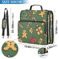 thumbnail image 2 of FORMRS Zipper Binder with Shoulder Strap 2-inch Ring 500 Sheet Capacity File Bag, Yellow Christmas Gingerbread, 2 of 5