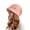 Pink, variant on Women's Winter Outdoor Warm Hat with Wide Brim and Earflap Fashion Pile Cap for Cold Weather