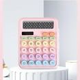 thumbnail image 2 of Pink Calculator, Standard Calculator 12 Digit with Large LCD Display and Big Buttons,Pink Office Accessories for Women Desk,Cute Calculator for Office,School, Home,Business(Colorful Pink), 2 of 2