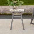 thumbnail image 4 of Chevron Patio Wood Side Table - Grey Wash, 4 of 7