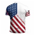 thumbnail image 4 of XinghaiYIDE Mens Big And Tall Polo Shirts Plus Size US Flag Graphic Short Sleeve Breathable Collared Casual Top S-5XL, 4 of 5