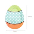 thumbnail image 2 of 18 Pcs Assiettes Jetables Assiettes en Papier Orange en Forme d'Oeuf de Pâques pour Événements de Restauration des Fêtes, 2 of 7