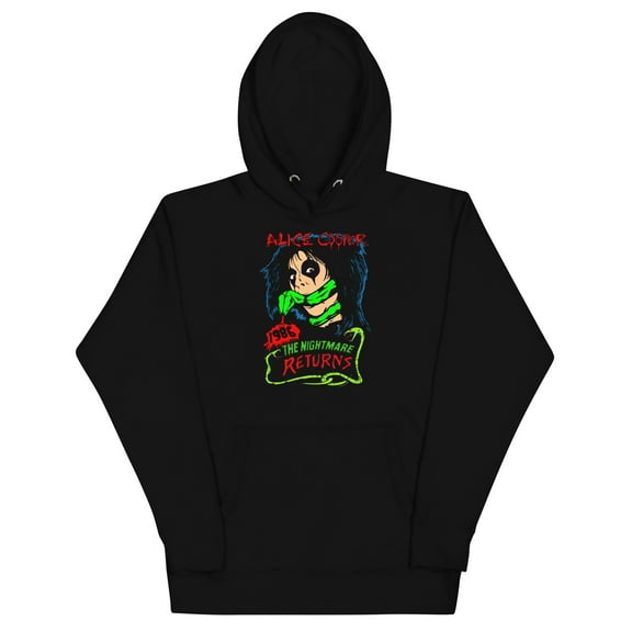 Alice Cooper - Nightmare Returns Unisex Hoodie - Black - Small