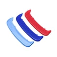 thumbnail image 3 of Xotic Tech TRI Color M Sporty Grille Insert Trim Exact Fit Kidney Grill Stripe Clip for BMW 3 series E46 LCI Sedan 2002-2004 (11 beam bars), 3 of 7