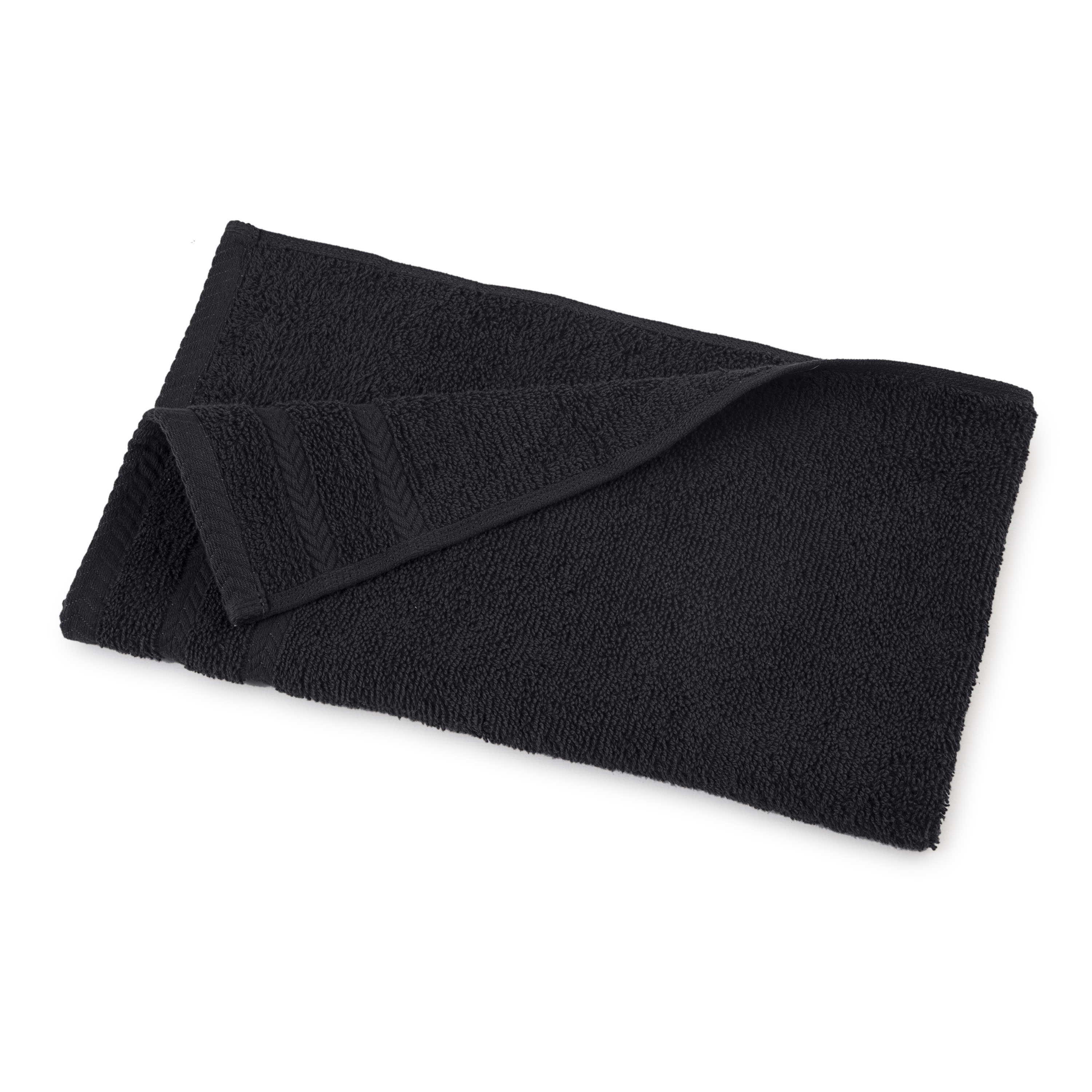 Martex Egyptian Cotton Luxury Hand Towel, Jet Black, 28"x16"
