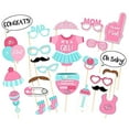 thumbnail image 1 of Girl Decorations Party Baby Shower Photo Booth Props Kits On Sticks, 1 of 5