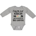 thumbnail image 3 of Inktastic Only the Best Nieces Get Promoted to Big Cousin Boys or Girls Long Sleeve Baby Bodysuit, 3 of 5