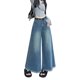 thumbnail image 5 of Vaqueros Retro de pierna ancha de ocho puntos para mujer, pantalones de verano de cintura alta, holgados, rectos, informales, pequeños, de nueve puntos, banana, abuela, 5 of 5