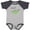 Baseball Heather and Navy, variant on Inktastic Sweet Pea Girls Baby Bodysuit