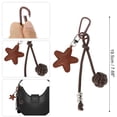 thumbnail image 2 of Unique Bargains 1 Pc Handbag Charm Star Pattern Bag Charm Coffee Color, 2 of 5