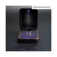 thumbnail image 1 of Un joyero LED (negro, de aproximadamente 9 x 7 x 3,5 cm) con luces y caja colgante., 1 of 4
