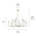 thumbnail image 6 of 52692PN Kichler Lighting Alvaro - 12 Light Chandelier-20 Inches Tall and 39.75 Inches Wide-Polished Nickel Finish, 6 of 8