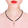 thumbnail image 2 of Galaxy Gold 14K Rose Gold Aquamarine Pendant Necklace - March Birthstone - Courage & Clarity - 16" to 24" - Fine Jewelry for Women, 2 of 2