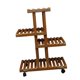 thumbnail image 2 of Soporte para plantas, estantes para macetas, adorno versátil, soporte de metal para plantas que ahorra espacio 4 capas con ruedas, 2 of 8