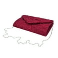 thumbnail image 4 of Premium Lace Paisley Floral Fabric Satin Envelope Flap Clutch Evening Bag, 4 of 5