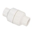 thumbnail image 3 of Unique Bargains 25mm ID Slip Fin Connecteur en Ligne PVC Clapets Anti-Retour Blanc, 3 of 5
