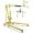 Yellow, variant on Lumiparty 2 Ton Folding Engine Hoist with Lever, 4400LB Hydraulic Cherry Picker Hoist Lift, Shop Crane with 6 Casters, Telescopic Boom for Lifting Motors, for Garage, Workshop and Repair, Yellow