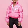 thumbnail image 2 of Krdevn Girls Winter Coat & Jacket Shiny Padded Outerwear for Kids Warm Thickened Insulated for Children In Cold Weather Winter Wear for Girls,Size:120, 2 of 5