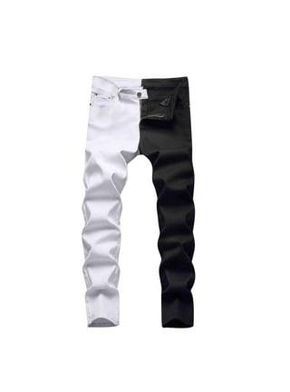 iOPQO Jeans For Men Baggy Jeans Male Casual Fashion Plus Size