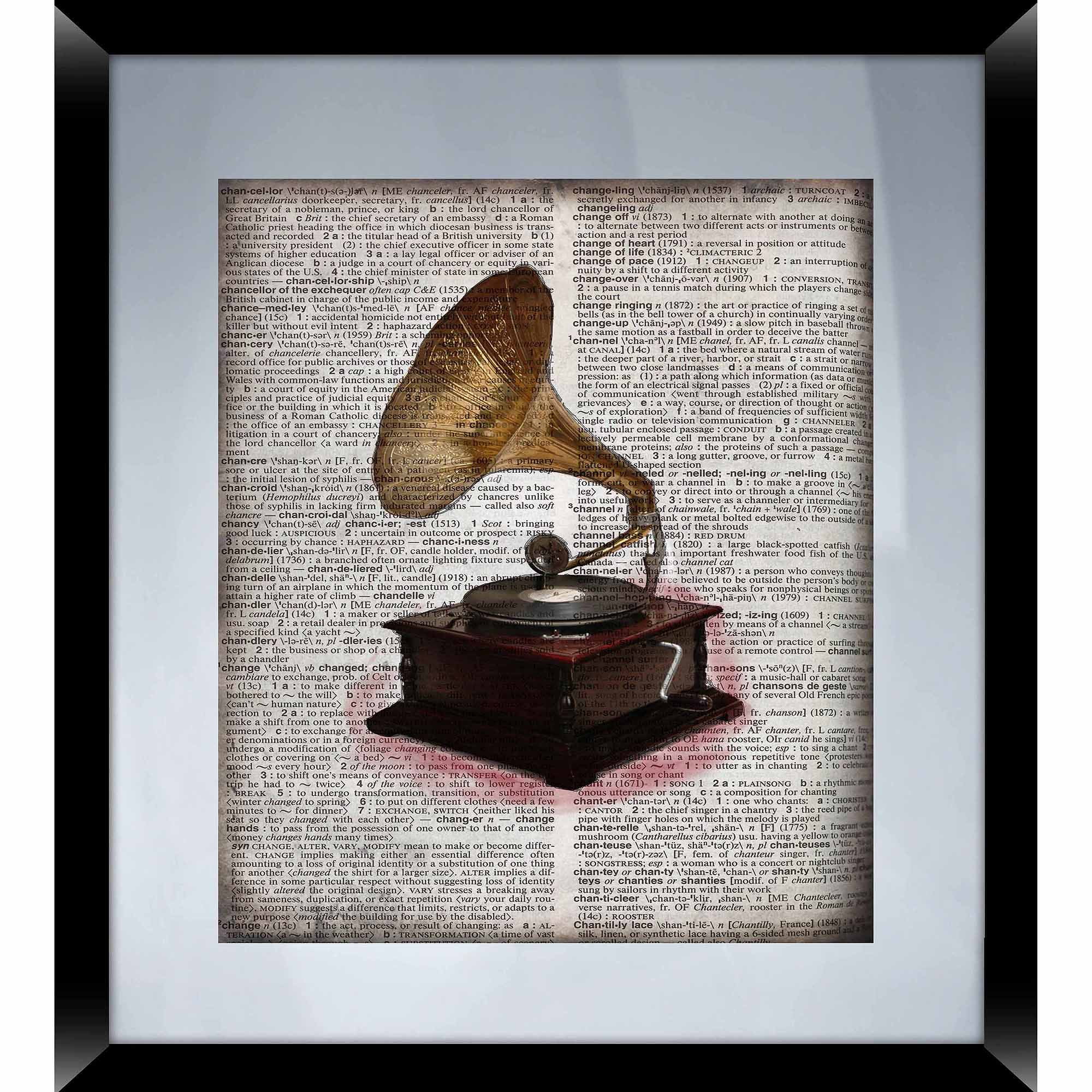 pics Record Player Wall Decor Aesthetic turntable wall art walmart com