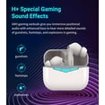 thumbnail image 4 of Hecate GM3 True Wireless Earbuds -60ms Low Latency - PixArt Bluetooth 5.0 Auto Pairing - IP55 Water Proof-Touch Enabled-White, 4 of 6