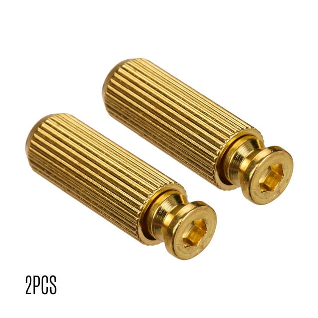 Espárragos Anclajes 2PCS Metal Guitarra eléctrica Tremolo Bridge Studs Anclajes Tornillos Diámetro 8MM Accesorios Reemplazos Golden Tomshoo Espárragos Anclajes
