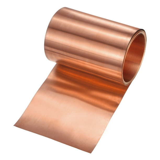 QUARKZMAN Lamina Di Rame 2500x300x0,08 Mm - Rotolo 99.9% Puro Per Elettronica E Coperture
