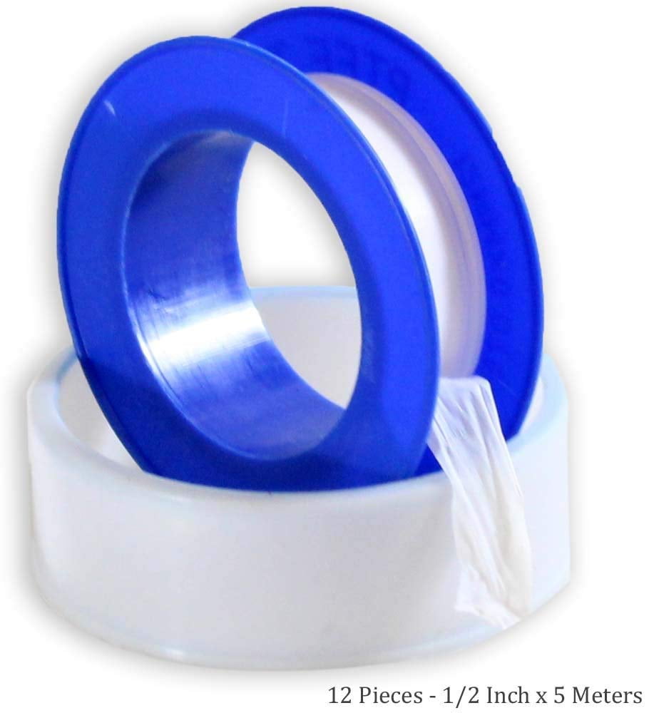 12 Piece Package Of 5 Mt x 1/2 Inch Teflon Tape Rolls